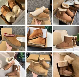 Uggsity Boots Designer Women Snow Boot boot tazz ug boots winter buckle fur half knee shore sheep sheepskin and wool hair splippers tasman slippers gj121