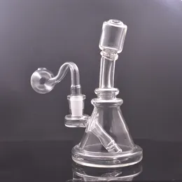 Atacado 14mm Feminino Dab Rig Bong Tubo de Água 6inch Glass Beaker Bong Showerhead Percolator Ash Catcher Shisha Chicha Hookah com Tubo Masculino de Queimador de Óleo de Vidro