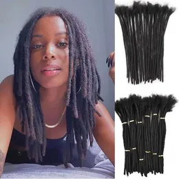 Hair Wigs Menselijk Haar Dreadlocks Loc Kinky Straight Groothandel Gehaakte Vlechten Braziliaanse Remy 20 40 Strengen Verkoop 230412