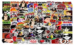 100 -sten populaire rock roll -muziekband graffiti -stickers punk sticking stickers gitaar motorfiets skateboard waterdichte coole sticker3842724