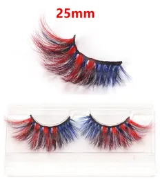 Color 3D Mink Lashes Whole Natural Long Individual Thick Fluffy Makeup Colorful False Eyelashes Lash Extension6744766