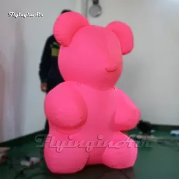 Fantastisk konstnärlig uppblåsbar björntecknad djurmodell söt liten björnballong för annons