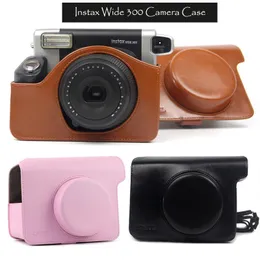 فيلم Fujifilm Instax Wide 300 Camera Case Quality Pu Leather Leather Bag 5 Colour
