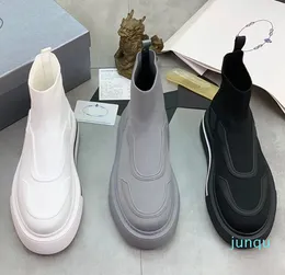 Calcetín para hombre Zapatos casuales Diseñador de marca Zapatillas altas de malla con ventilación