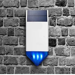 Freeshipping Solar Solar Siren SJ1 för G19 G18 W18 8218G W1 GSM Larmsystem Säkerhet med blinkande svar Sound Waterproof Out MQVN