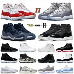 Cool Grey 11 11s OG Basketball Shoes Mens Women Pure Violet Playoffs Bred Legend Gamma Blue Jumpman Jubilee Space Jam Concord 45 Low Citrus Cherry Cap and Gown Sneakers