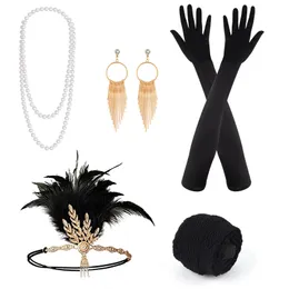 Set di 7 accessori Flapper anni '20 del Grande Gatsby Set di accessori alla moda dei ruggenti anni '20