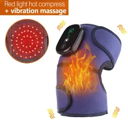 Massaggiatori per le gambe Riscaldamento elettrico Vibrazione Massaggio al ginocchio Supporto per tutore per le spalle Articolazione della gamba Trattamento per l'artrite calda Alleviare il dolore Massaggiatore per ginocchiere 230411