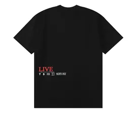 BE108 klassisk designer t shirt sommar kortärmad streetwear o2 levande brinnande kvinnor män tshirt tee mens kläder