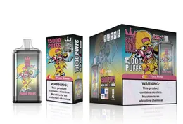 Orijinal Bang King 15000 15k Puffs E-Cigarette 15000 Tek Kullanımlık Vape Kalem E Sigara 25ml Ön Şarjlı Pod 650mAh Şarj Edilebilir Pil 0/2/3% Bang Box E-Cigarette