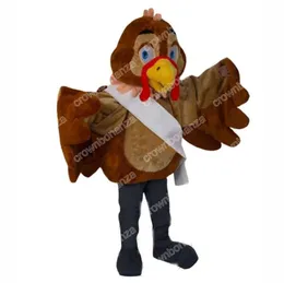 Adult Size Lightweight Turkey Mascot Costumes Halloween Cartoon Character Outfit Suit Xmas Outdoor Party Outfit Unisex Promotional Advertising Clothings