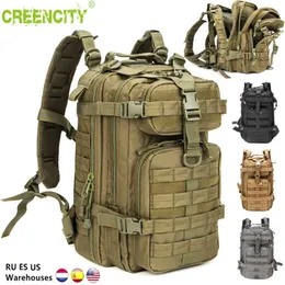30L Men Military Climbing Bag Outdoor Army Tactical Backpack Hiking Travel Sports Rucksack Waterproof Camping Hunting Backpack 230412