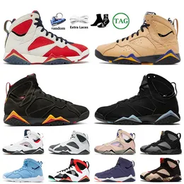 Jumpman 7 What the the 7s High Basketball Shoes Męs Sail 2.0 Raging Red Oreo Hyper Royal Oregon Ice Hoded Alternate Bel Black Metallic Sneakers