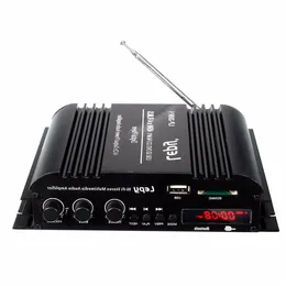 Freeshipping LP - 269 4 Channel Multifunktionell FM SD USB Mp3 Player Remote Control Digital Stereo Audio Mini Car Power Amplifier Olswp