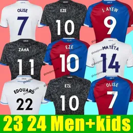 Футбольные майки OLISE Crystal 2023 2024 23 24 ZAHA EZE J.Ayew Palace Home, комплект футбольной формы BENTEKE SCHLUPP MATETA EDOUARD GALLAGHER _Джерси