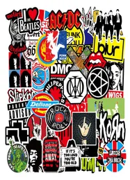 100pcSlot Auto Retro Band Rock Sticker Music Graffiti JDM Stickers To Diy Guitar Motorcycle Laptop Bagage Skateboard CAR SnowboA4059385