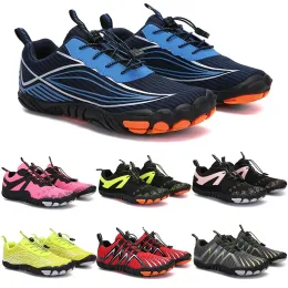 2021 Four Seasons Five Fingers Sports Shoes Mountaineering Net Emprote Simple Running、Cycling、Hiking、Green Pink Black Rock Climbing 35-45 71-Four