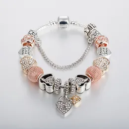 Charm Bracelets ANNAPAER Top Selling Pulseiras Luxury Beads Charms Abalorio Trendy Retro Fit Pan Original Bangles 230411