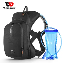 Paniers Bags Bolsa de bicicleta Ultralight de bicicleta oeste 10L Esportes de hidratação Backpack Ergonomics MTB Bike Bike Cycling Water Bag ao ar livre Saco de escalada 230412