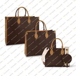 Ladies Fashion Designe Luxury Totes Handbag ON THE GO Shoulder Bag Crossbody Shopping Bags Messenger Bag TOP Mirror Quality M45320 M45321 M46373 Pouch Purse