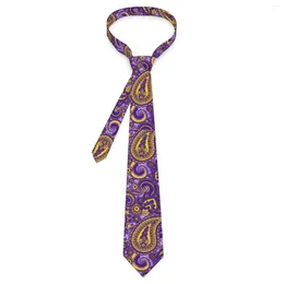 Bow Ties Vintage Paisley Tie Purple Sparkle Print Wedding Neck Cute Funny For Men Printed Collar Slips Birthday Present