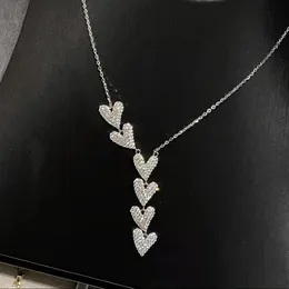 Kraliçe Kalp Elmas Chocker Kolye Sterling Silver Party Düğün Kolyeler Kadınlar İçin Kolye Gelin Nişan Takı Hediyesi