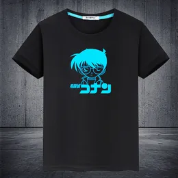 Męskie koszulki detektyw Conan Luminous T Shirt Child T Shirt Summer Fashion krótkie rękawe kobiety T-shirt na t-shircie kamizelki TESURE 230413