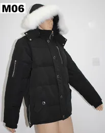 최고 품질의 남성용 외부 궤적 코트 야외 Wyndham Parkas Coats Mens 여자 디자이너 Jacka Jacka Jackets Veste Homme Winter Big Fur Hoodies Black