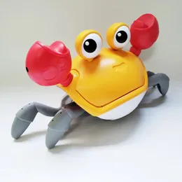 Children's electric toys can escape crabs sound music glowing automatic induction climb crab wisdom gift toys