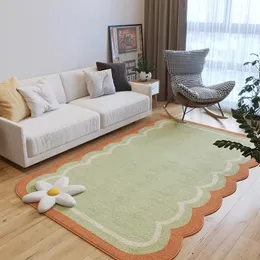 Carpet Simple Irregular Living Room Large Area Girly Bedroom Decor Plush s Studio Lounge Rug Thickened Non slip Floor Mat 230413