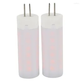 2st 3W 230 LM G4 LED Corn Lights 36 lysdioder SMD 2835 Flameffekt varm vit DC 12V (DC12V)