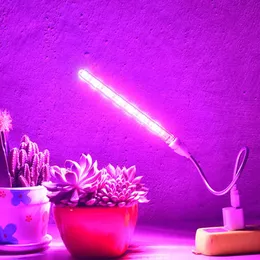 Grow Lights Vnnzzo LED Full Spectrum Plant Lamp USB Grow Light Flexibel LED -tillväxtljus Phyto Lamp Flower Plantor Hydroponic Lighting P230413