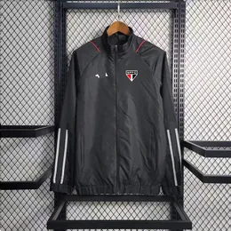 Sao Paulo FC Men's jacket Windbreaker Jerseys full zipper Stand Collar Windbreakers Men Fashion leisure sports coat