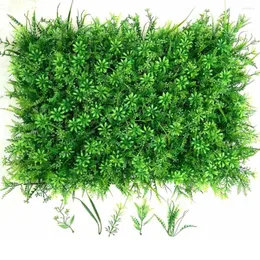 装飾的な花40 60cm人工ヒドランジー緑色の壁パネル芝生カーペット植物フラワーウェディングパーティーの背景家の装飾
