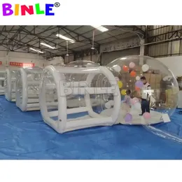 Toy Tents Kids Party Clear Lodge Inflatable Bubble Tent With Balloons And Tunnel Transparent Dome House For Outdoor Dates Dinner Camping 231113