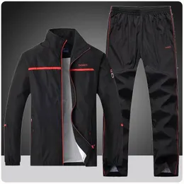 Tute da uomo Set di abbigliamento sportivo da uomo Primavera Autunno Set di tute di qualità JacketPant 2 pezzi Set da uomo Zipper Streetswear Felpa Suit 230413