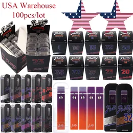 USA Warehouse Runtz Runty x Dabwoods E papieros 100pcs do przeładowania ładowarki USB 10 smaków Dostosowane pióro Vape z 280 mAh Bateric
