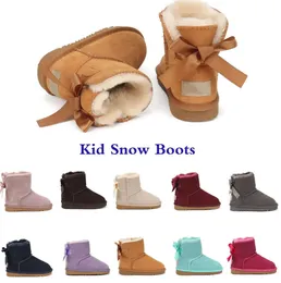 2024 Neue Stiefel Kinder Australien Schneestiefel UGGsity Designer Kinderschuhe Winter Classic Ultra Mini Botton Baby Jungen Mädchen Ankle Booties Kid Fur WildlederGJ374