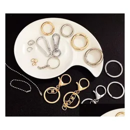 High Quality Lobster Clasp Hooks Key Ring Chain Accessories Alloy Jewelry Making Materials Gold And Sliver Variety Of Chains Drop Deli Dhirr