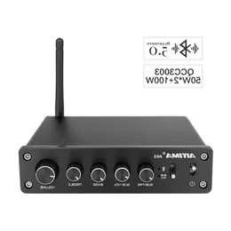 Amplificador Subwoofer Audio Bluetooth Sound Amplifier 21 50WX2 100W HIFI TPA3116D2 Digital Power Home Amplifier FPSVU