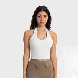 LW052 Fashion Hangs Tank Tank Tops Buttery-Soft Yoga Tops Women Women Indiperly Women Women Women Step Slim Fit Sexy Sports Bra مع أكواب قابلة للإزالة