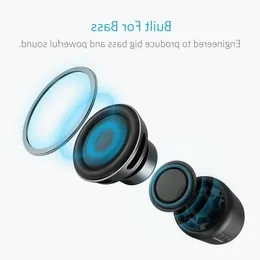 Freeshipping Mini Süper Taşınabilir Bluetooth hoparlör 15 saatlik oyun süresi 66 metrelik Bluetooth Aralık Geliştirilmiş Bas Microfon LGRQE