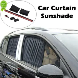Ny universell bil solskydd magnetisk sidofönster gardin utdragbar solskyddsmedel värmeisoleringsskugga fönster täcker för bil 70x39cm