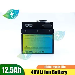 18650 baterias recarregáveis 48v 12.5ah para motor e-bike carro li ion bateria de armazenamento solar + carregador