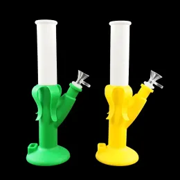 OBREAKABLE BANANE WATER PIPE HEADY TJÄRT BONG MED GLASSKOLT 14 mm Joint Size Oil Rig Shisha Hookah för rök Torra ört Vax förångar ZZ