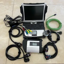 Auto diagnostyczne narzędzie MB Star C4 SD Connect 4 z V12.2023 dobrze na używanym laptopie CF19 i5 4G dla samochodów i ciężarówek Mercedes