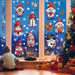 Wall Stickers Christmas Window Sticker Kids Room Decals Merry Decorations For Home Year 231110