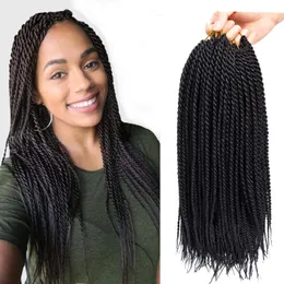 Senagalese Twist Crochet Braids Hair Ombre Senegalese Twist Small Twist Hair Crochet Twist Braiding Hair Synthetic Crochet Hair Extension
