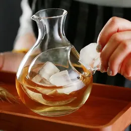 Bicchieri da vino Brocca per ghiaccio giapponese in cristallo trasparente Bottiglia di vetro senza piombo Bar Boccetta per whisky Sake Dispenser per birra Caraffa Decanter 231113