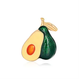 Cartoon fruit brooch Diamond avocado Brooch jewelry brooches Women's Corsage pins fashion women Silk scarf buckle jewelry wholesale